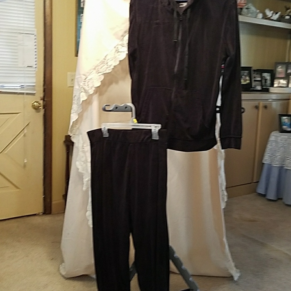 Velour tracksuit